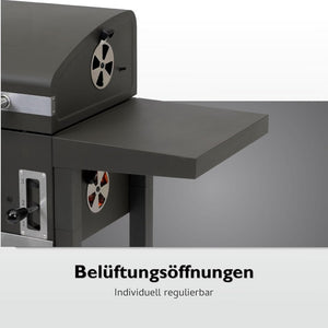 Barbecue a carbonella Toronto Click antracite/acciaio inossidabile - Wigtrends