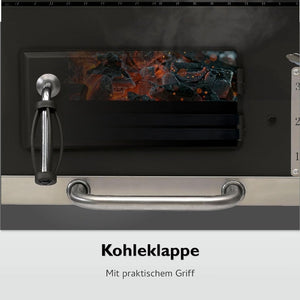 Barbecue a carbonella Toronto Click antracite/acciaio inossidabile - Wigtrends