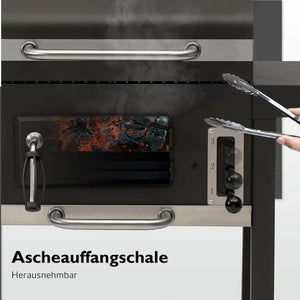 Barbecue a carbonella Toronto Click antracite/acciaio inossidabile - Wigtrends