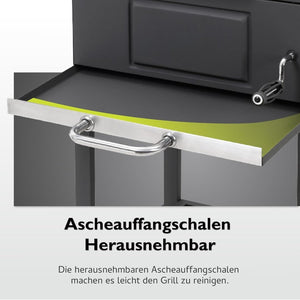 Barbecue a carbonella Toronto Click antracite/acciaio inossidabile - Wigtrends