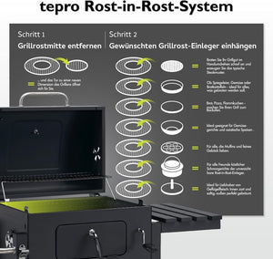 Barbecue a carbonella Toronto Click antracite/acciaio inossidabile - Wigtrends