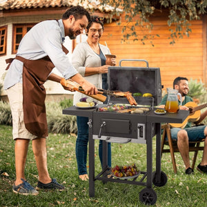 Barbecue a carbonella Toronto Click antracite/acciaio inossidabile - Wigtrends
