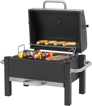 Barbecue a carbonella Toronto Click antracite/acciaio inossidabile - Wigtrends