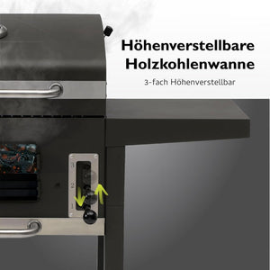 Barbecue a carbonella Toronto Click antracite/acciaio inossidabile - Wigtrends