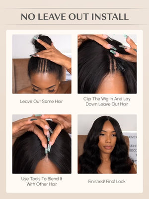 Beginner - Friendly Glueless Kinky Curly V Part Wig Protective Style Human Hair Wig - Wigtrends