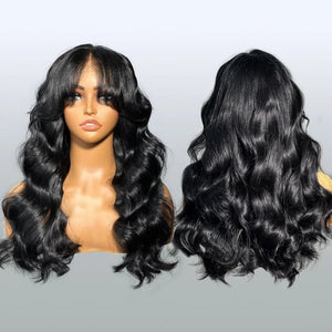 Black Long Loose Wave Wigs 100% Human Hair - Wigtrends