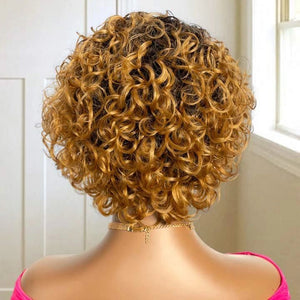 Blonde Highlight Pixie Cut Wig - Wigtrends