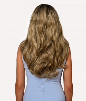 Blonde Natural Long Wavy Artificial Lace Wig - Wigtrends