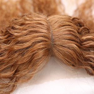 Blonde Ombre Brown Synthetic Short Curly Wig - Wigtrends