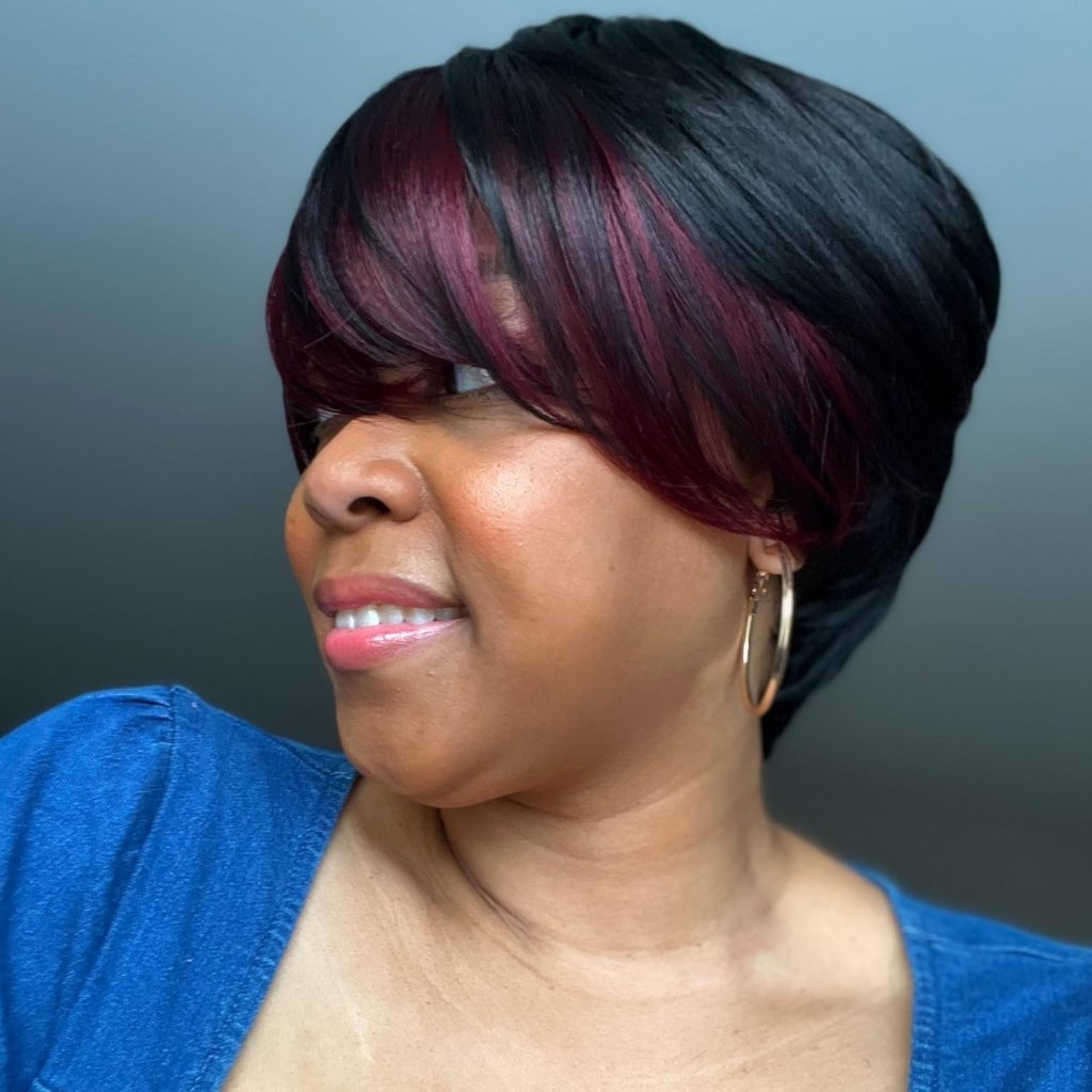 Bob Wig With Bangs Short Bob Wig For Black Women Light Yaki Straight Human hair Wigs - Wigtrends