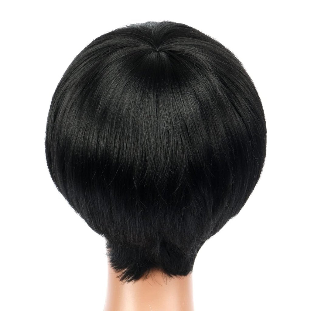 Bob Wig With Bangs Short Bob Wig For Black Women Light Yaki Straight Human hair Wigs - Wigtrends