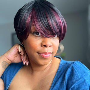 Bob Wig With Bangs Short Bob Wig For Black Women Light Yaki Straight Human hair Wigs - Wigtrends