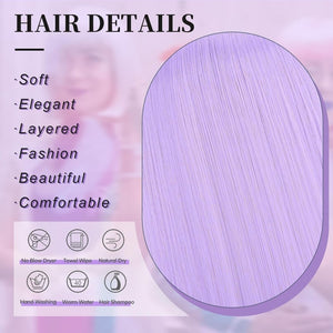 Bob Wig with Bangs Short Straight Wigs for Women Silver White Bob Hair Wig(12Inch) - Wigtrends