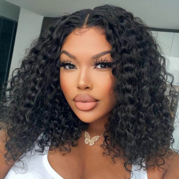 13×4 Bouncy Deep Curly Hair Wig 180% Density