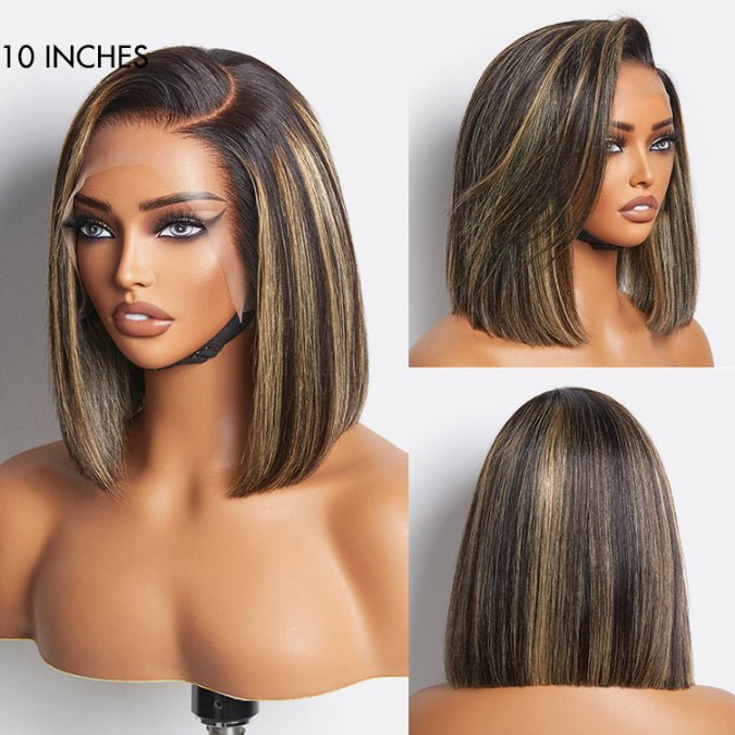 Breathable Lace Front Wigs Summer Bob Human Hair - Wigtrends