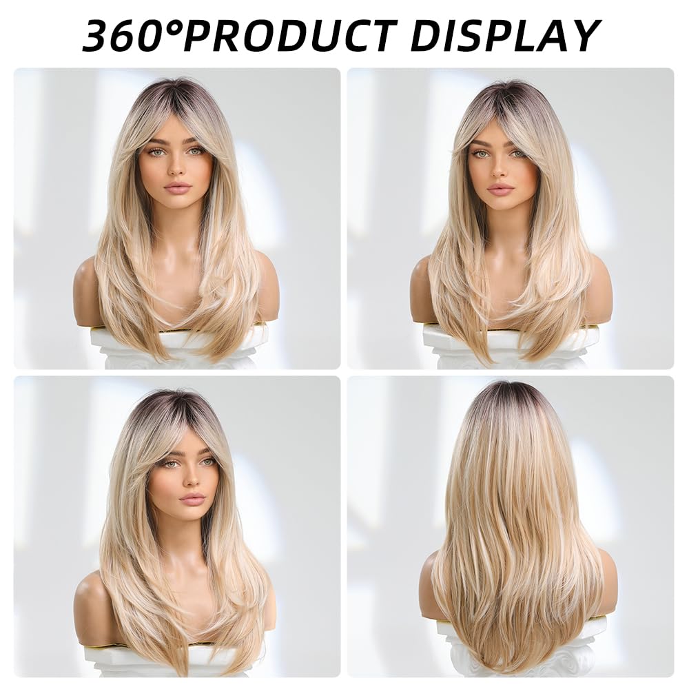 Brown Bob Wig with Bangs for Women Short 100% Human Hair Wig is Slightly Reddish in the Sun - Wigtrends