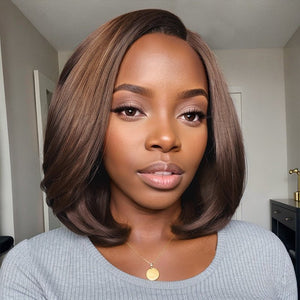 Brown Ombre Glueless 5x5 Closure Lace Wig 100% Human Hair Wigs - Wigtrends