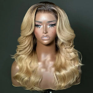 Classical Blonde Layered Cut Wavy Wigs - Wigtrends