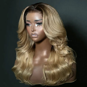 Classical Blonde Layered Cut Wavy Wigs - Wigtrends