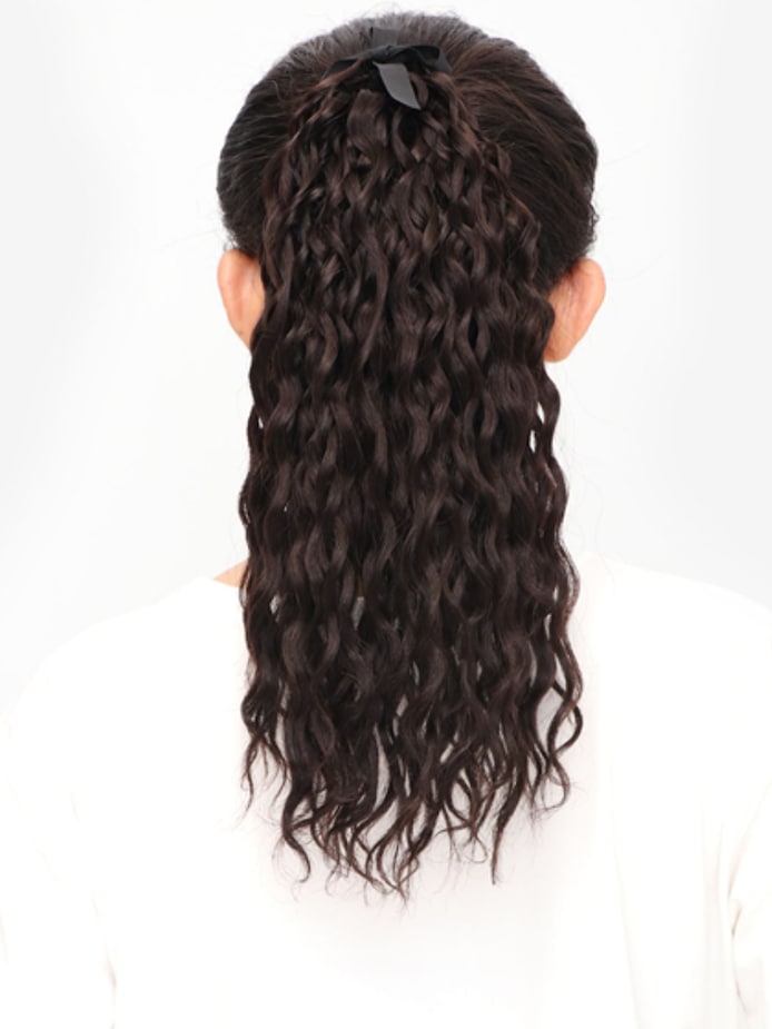 Classical Deep Wave Clip-In Ponytail Extension - Wigtrends