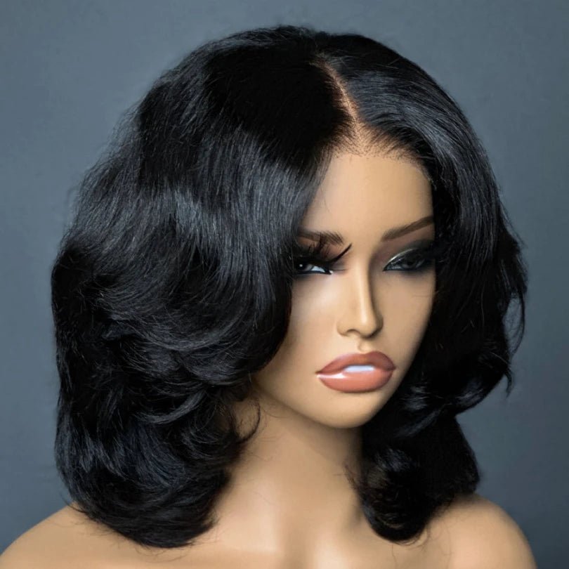 Classical Layered Cut Bob Human Hair Wig - Wigtrends