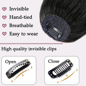 Clip in Bangs Real Human Hair Clip on Wispy Bangs Fringe Hairpieces Wig - Wigtrends