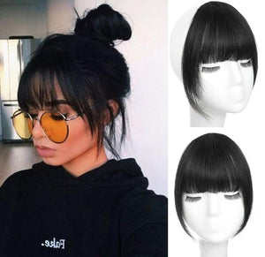 Clip in Bangs Real Human Hair Clip on Wispy Bangs Fringe Hairpieces Wig - Wigtrends