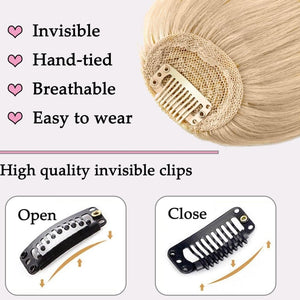 Clip in Bangs Real Human Hair Clip on Wispy Bangs Fringe Hairpieces Wig - Wigtrends