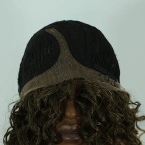 Cropped Curly Synthetic Hair Wig - Wigtrends