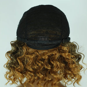 Cropped Curly Synthetic Hair Wig - Wigtrends