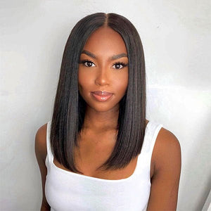 Easily Care V Part Bob Wigs Human Hair - Wigtrends
