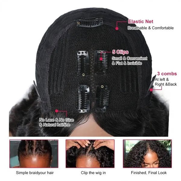 Easily Care V Part Bob Wigs Human Hair - Wigtrends