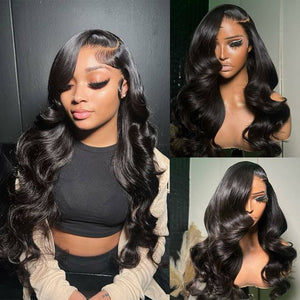 Easy - Wear Body Wave Glueless 13x4 Lace Wig Breathable Cap & Bleached Knots Human Hair - Wigtrends