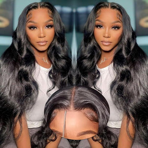 Easy - Wear Body Wave Glueless 13x4 Lace Wig Breathable Cap & Bleached Knots Human Hair - Wigtrends