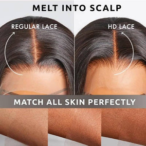 Easy - Wear Body Wave Glueless 13x4 Lace Wig Breathable Cap & Bleached Knots Human Hair - Wigtrends