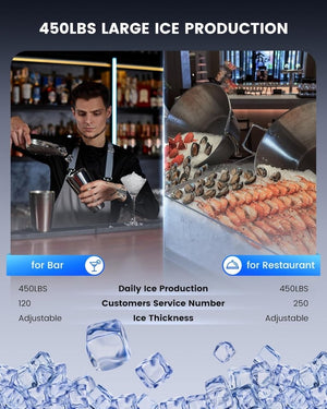 ecozy Portable Ice Maker Countertop, 9 Cubes Ready in 6 Mins, 26 lbs in 24 Hours, Self - Cleaning Machine with Ice Bags/Standing Ice Scoop/Ice Basket for Kitchen Office Bar Party, Aqua - Wigtrends