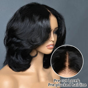 Elegant Layered Wavy Natural Black Wig for Women - Wigtrends