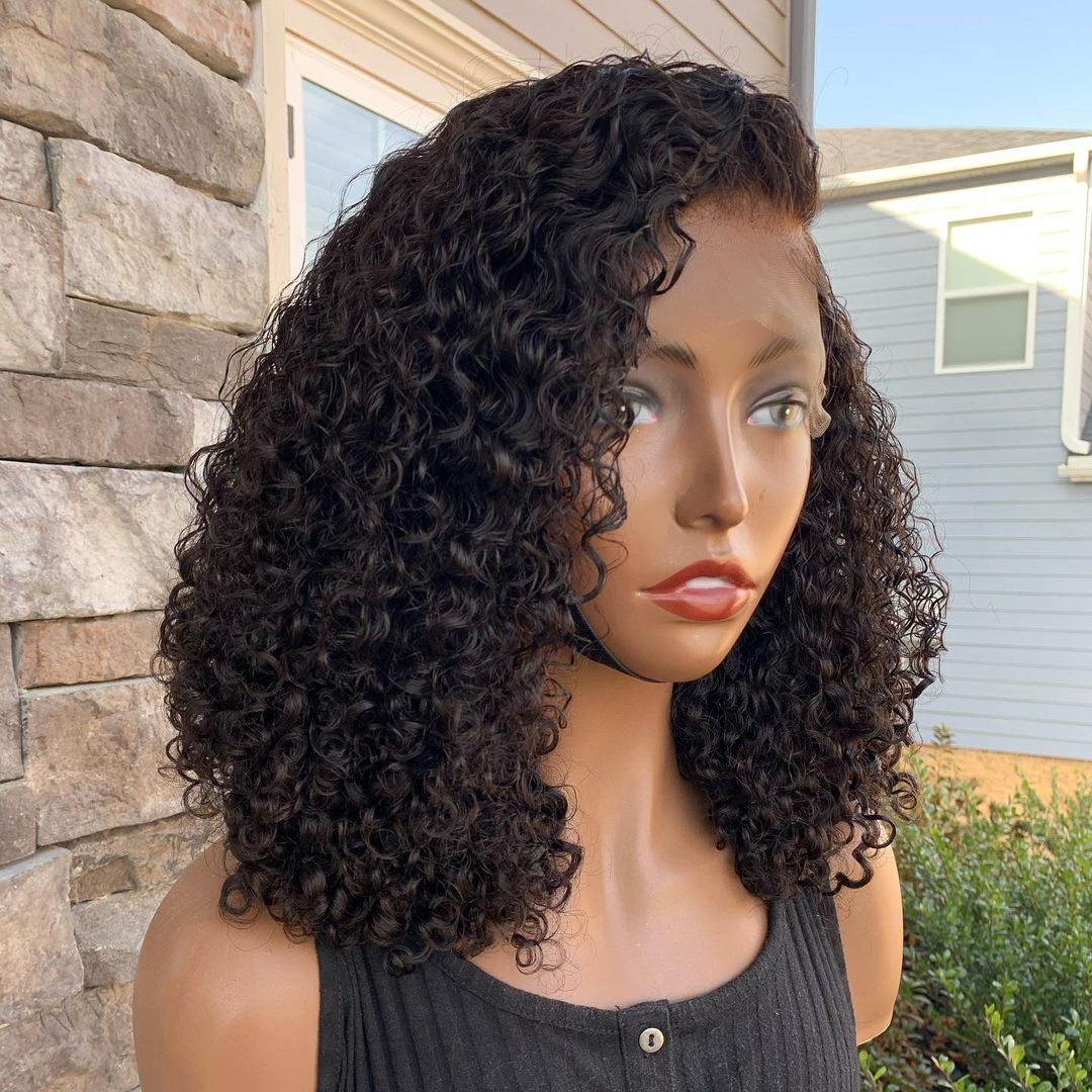 Full Kinky Curly 5x5 Closure Human Hair - Wigtrends