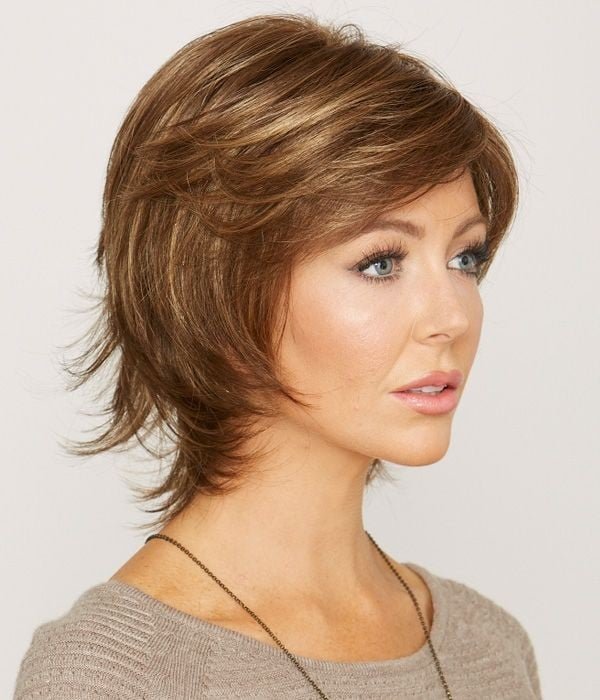 Genie Short Synthetic Wig Natural Smooth Hair Light and Breathable - Wigtrends