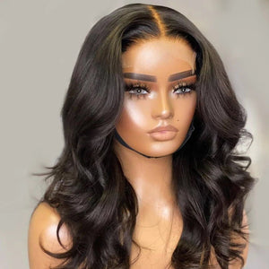 Girls Mid-part Body Wave Layered Wigs - Wigtrends
