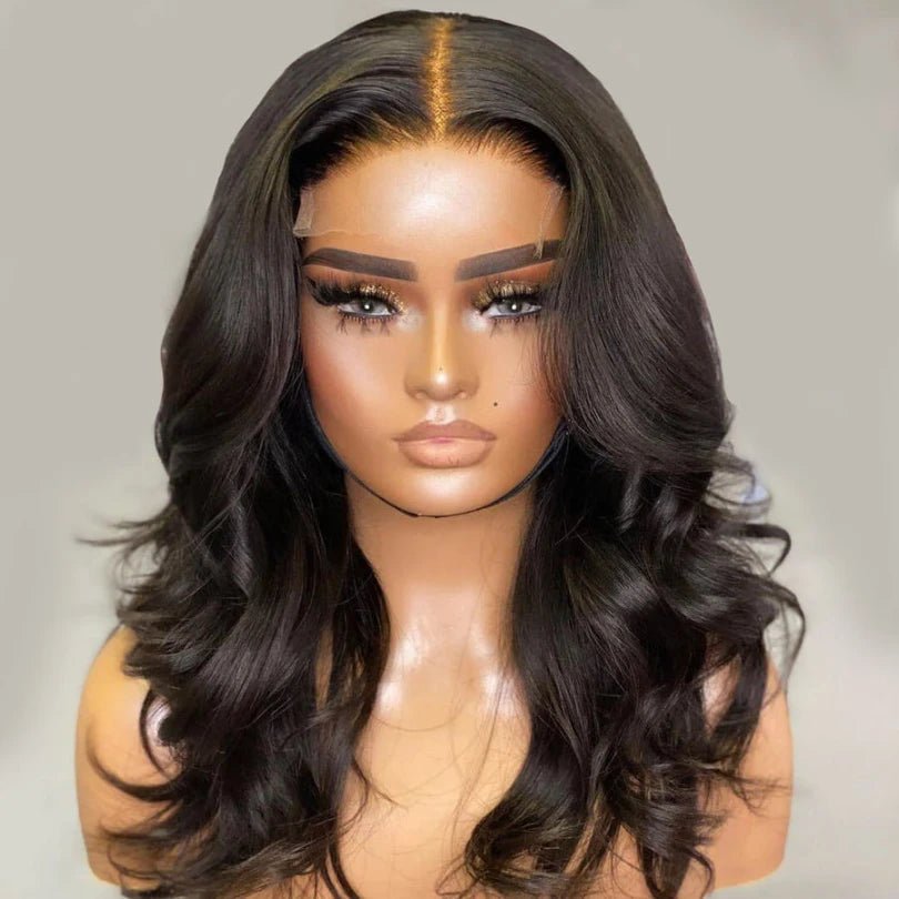 Girls Mid-part Body Wave Layered Wigs - Wigtrends
