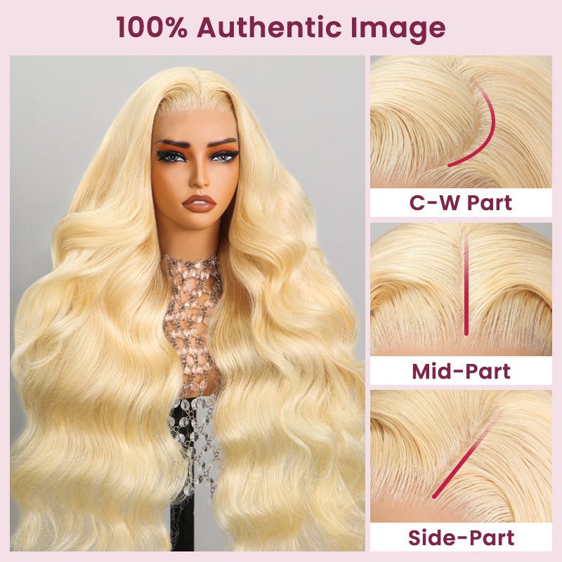 Glueless Blowout In Wavy Natural Black Pre - Cut Pre - Bleached Knots Easy - Wear Human Hair Wigs - Wigtrends