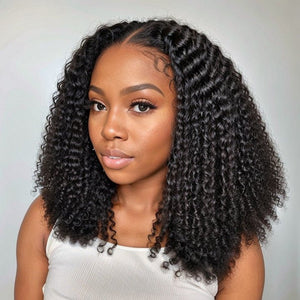 Glueless Closure HD Lace Kinky Curly Wigs Human Hair Lightweight And Solid - Wigtrends