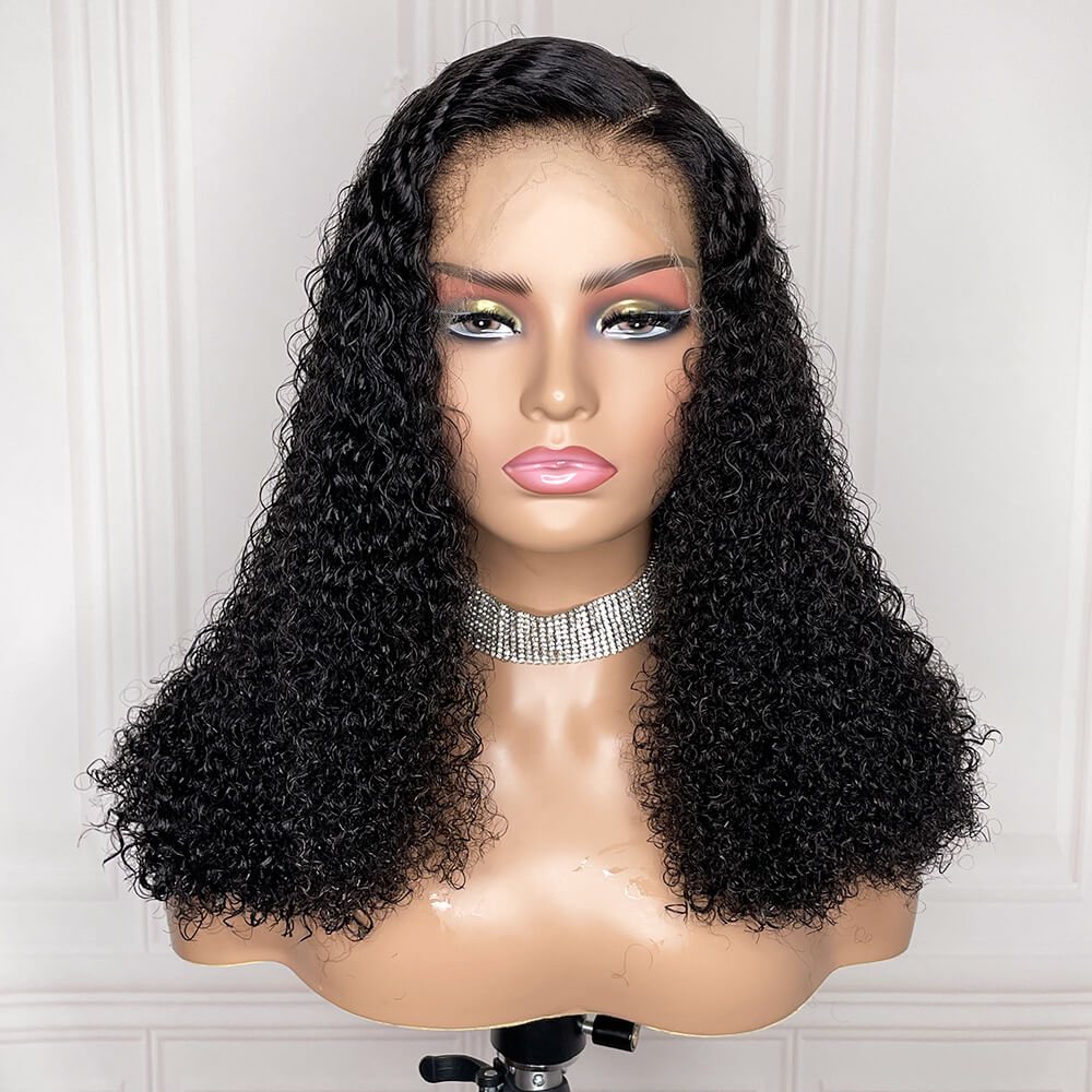 Glueless Closure HD Lace Kinky Curly Wigs Human Hair Lightweight And Solid - Wigtrends