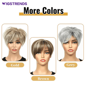 Grey Hair Toppers for Women with Thinning Bangs 360°3D Cover 6.5x6inches Toupee Hair Pieces - Wigtrends