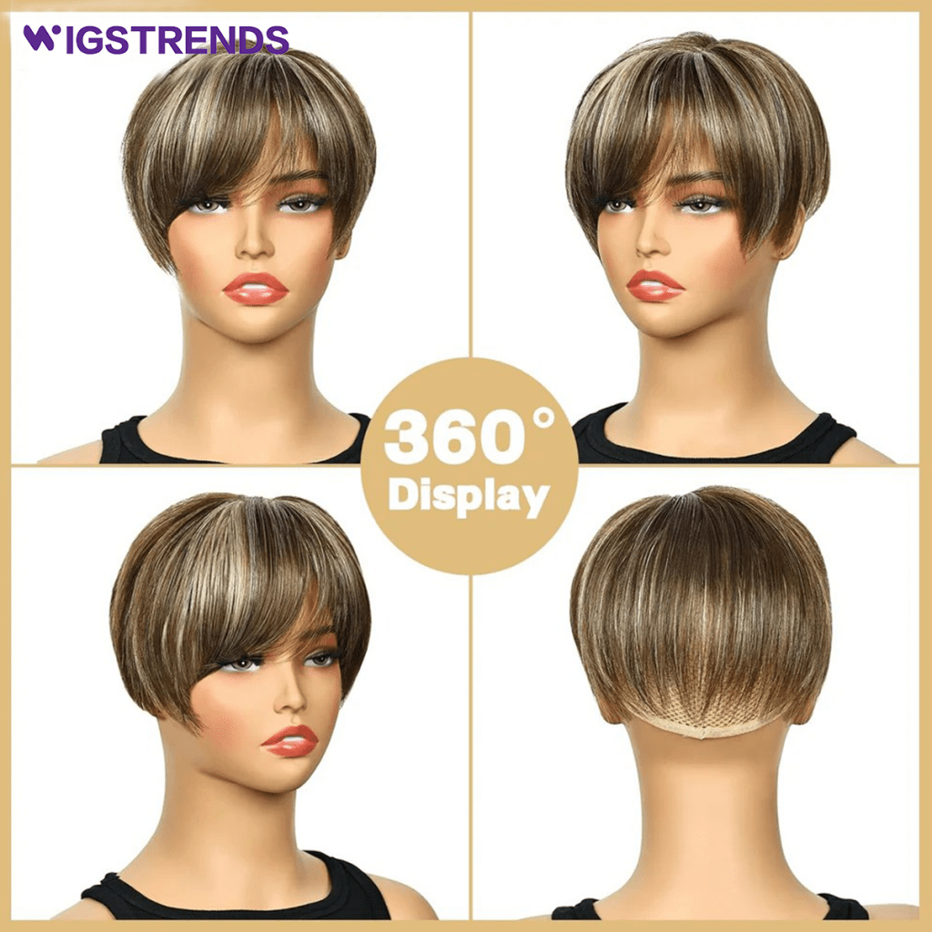 Grey Hair Toppers for Women with Thinning Bangs 360°3D Cover 6.5x6inches Toupee Hair Pieces - Wigtrends