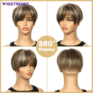 Grey Hair Toppers for Women with Thinning Bangs 360°3D Cover 6.5x6inches Toupee Hair Pieces - Wigtrends