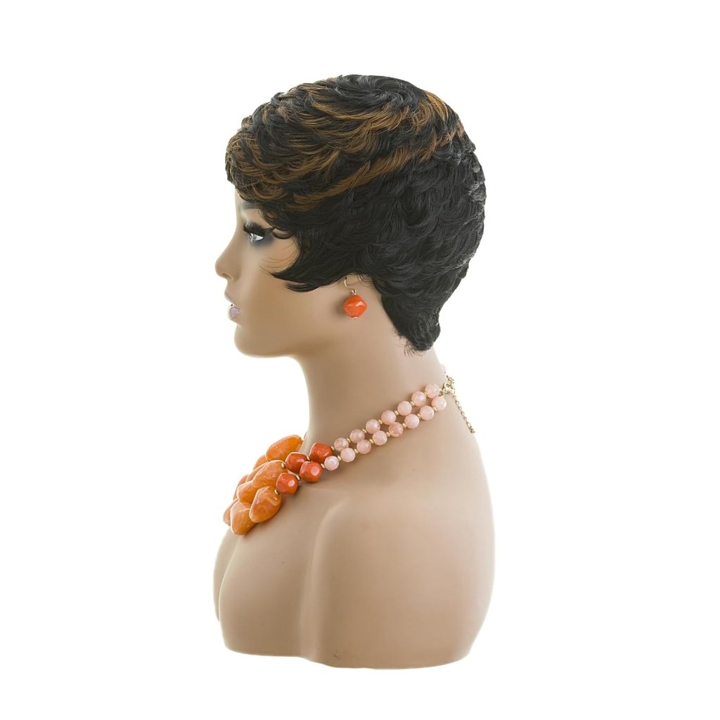 Grey Pixie Wigs for Black Women Grey Pixie Cut Short Wavy Layered Human Hair Wigs - Wigtrends