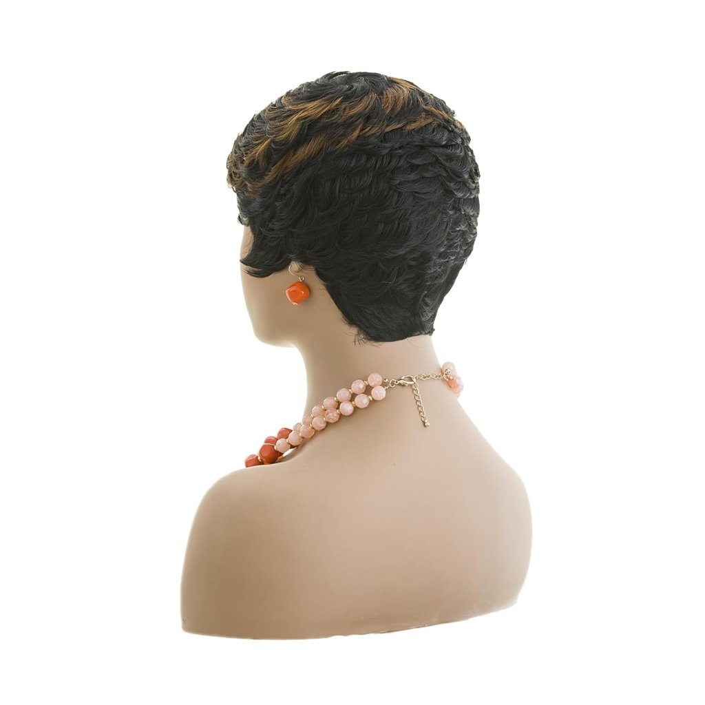 Grey Pixie Wigs for Black Women Grey Pixie Cut Short Wavy Layered Human Hair Wigs - Wigtrends