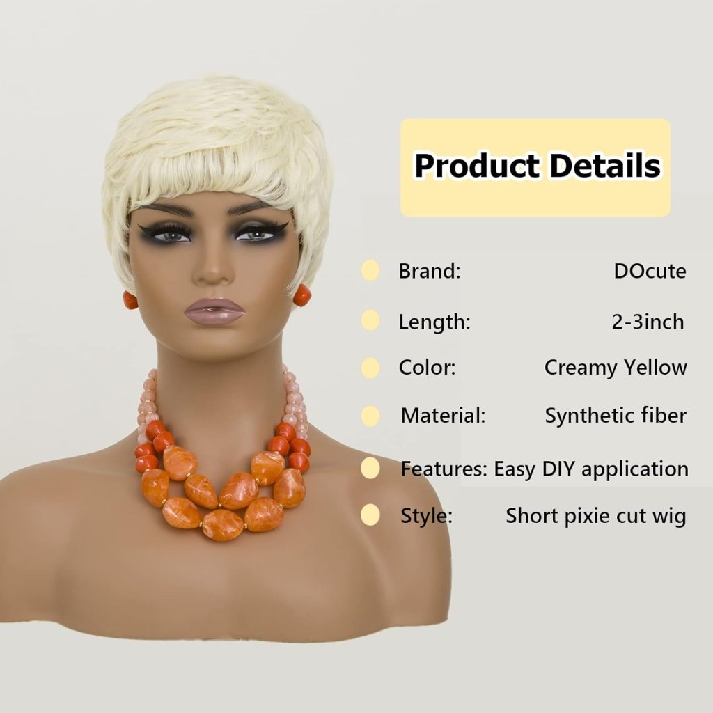 Grey Pixie Wigs for Black Women Grey Pixie Cut Short Wavy Layered Human Hair Wigs - Wigtrends